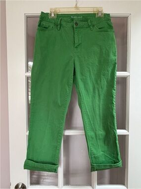 Style & Co Green Curvy Capri Pants